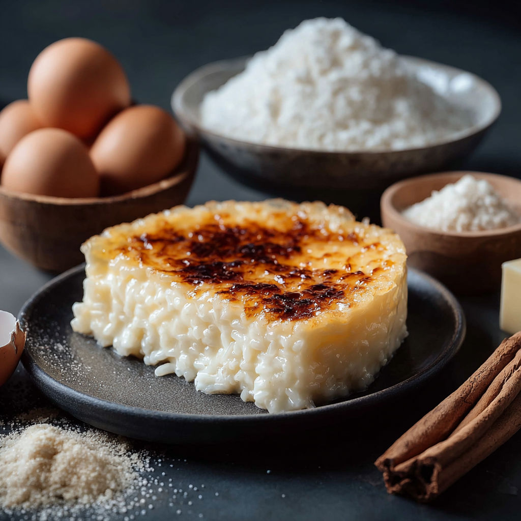 Une tarte aux pommes de terre et au lait de coco, avec des œufs et des épices, est prête à être servie.