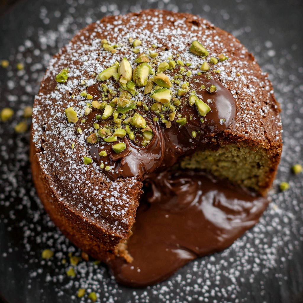 Une tarte au chocolat avec des amandes et des noix de coco, recette "Tarte au chocolat avec amandes et noix de coco".