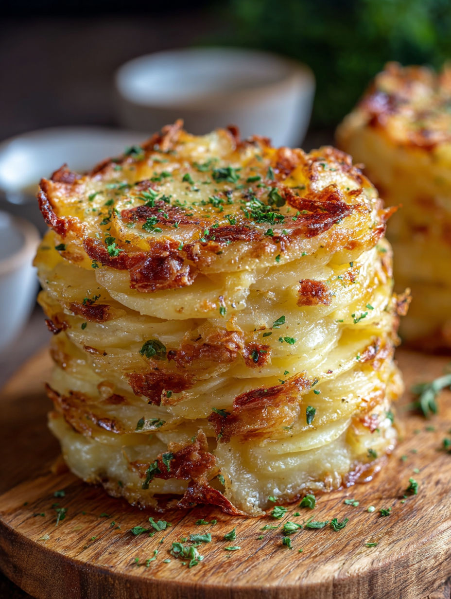 Une pile de pommes de terre frites sur un plateau.