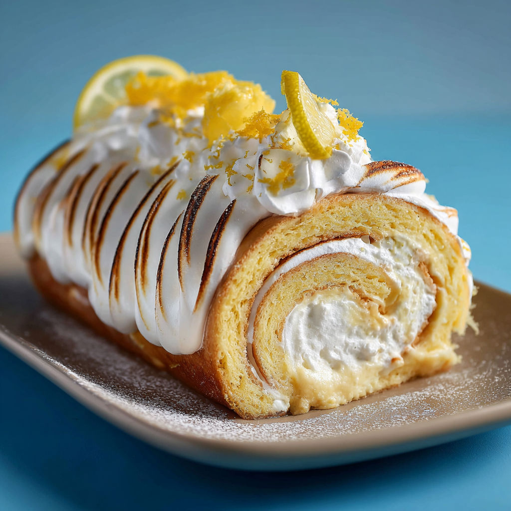 Une délicieuse tarte aux citrons et crème, également connue sous le nom de New-York, est servie sur un plateau.