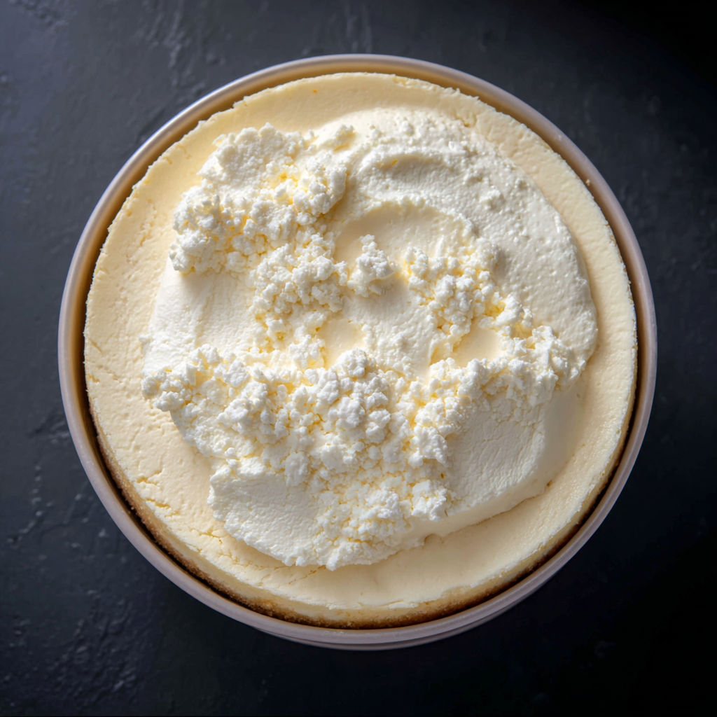 Un gâteau de crème chantilly avec des flocons d'avoine.