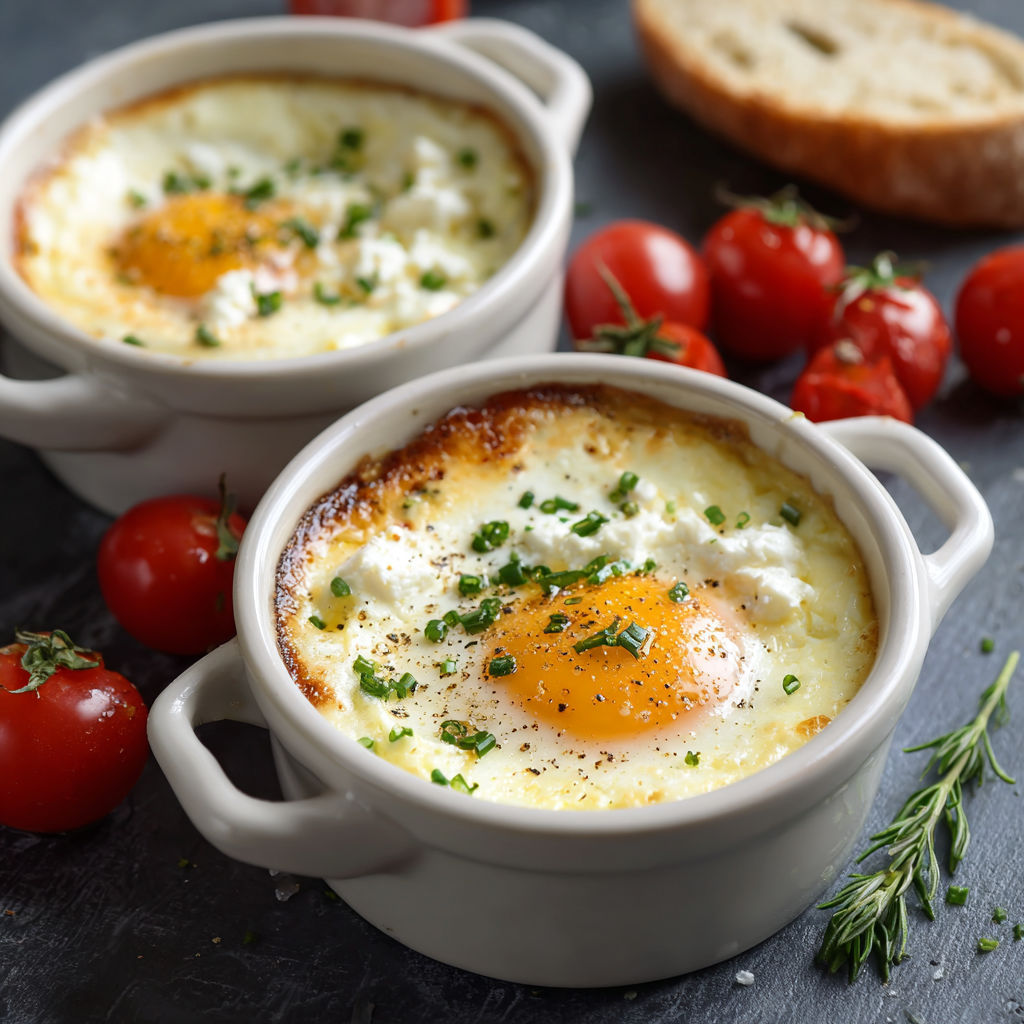 Une recette de casserole avec des tomates et des herbes.
