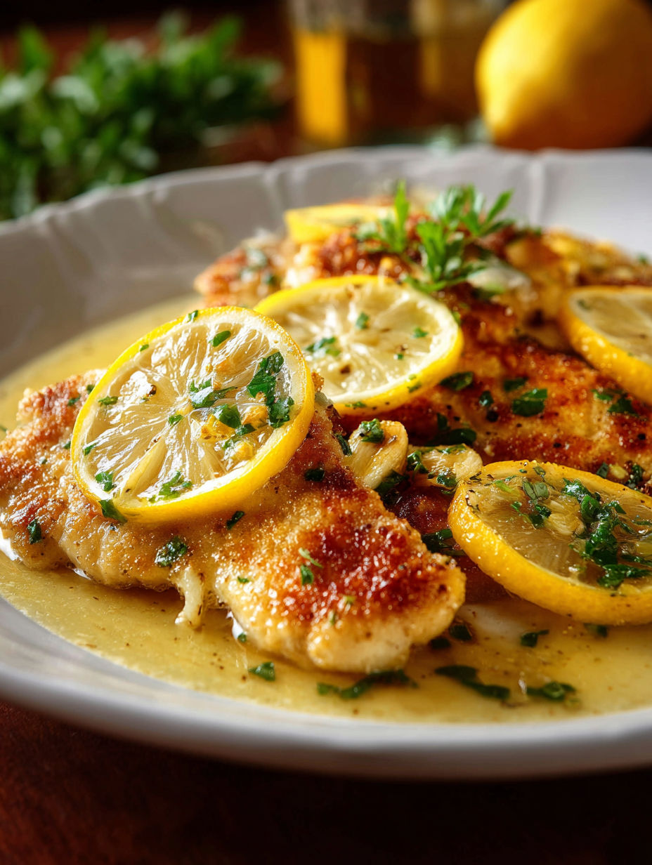 Une recette de poisson grillé avec des citrons et des herbes.