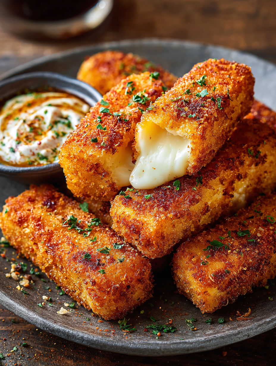 Une recette de croquettes de fromage et herbes, servies dans un bol.
