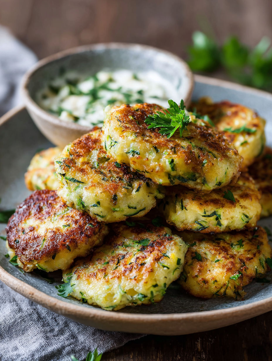 Une recette de pâtes frites avec des herbes et des légumes.