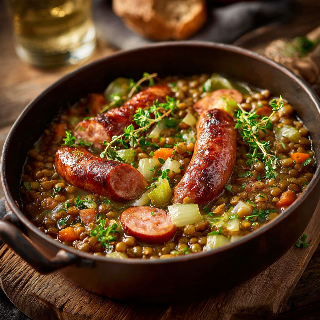 Mijoté de saumon et légumes dans un bol en bronze.