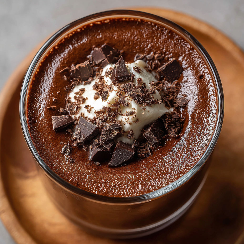 Une tasse de chocolat avec des croutons de chocolat et de la crème chantilly.