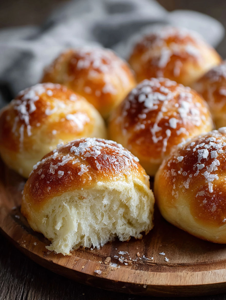 Une douzaine de pains de mie saupoudrés de sucre, prêts à être cuits.
