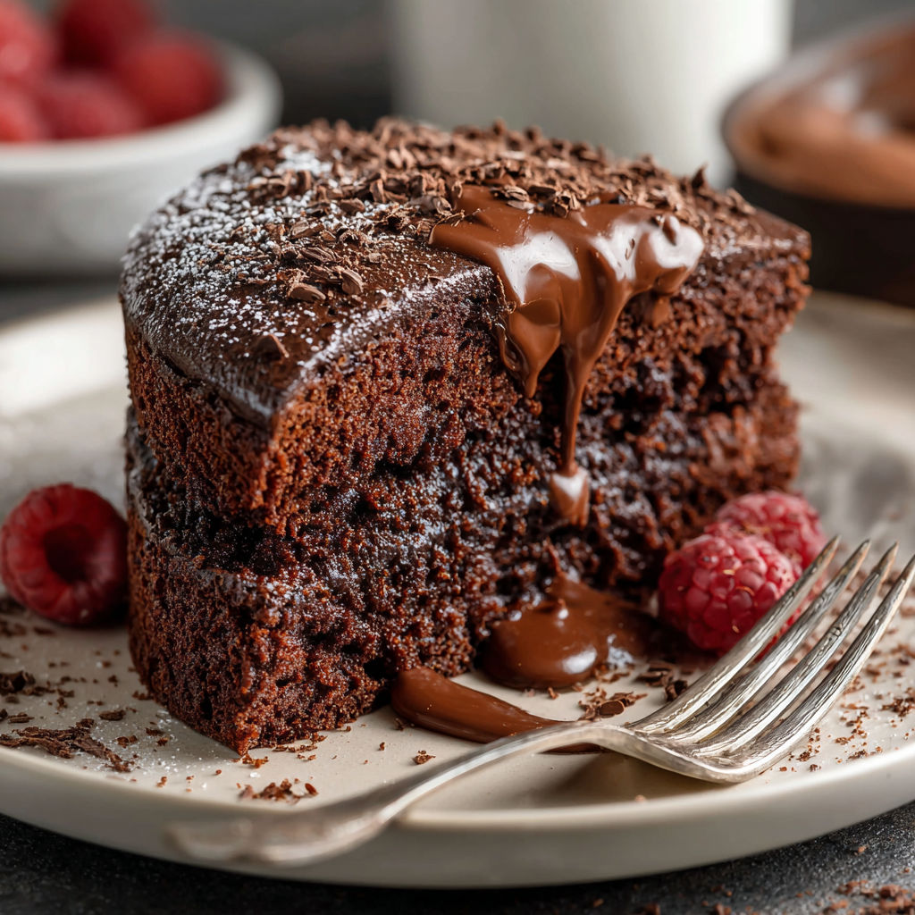 Un gâteau Merveilleux est présenté sur un plateau avec une fourchette et une cuillère en argent.