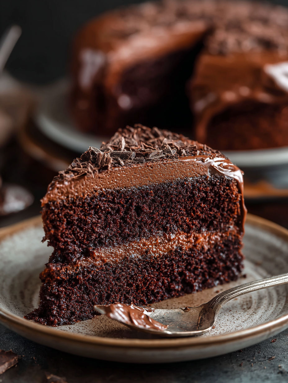 Une tarte chocolat avec des crumbles de chocolat sur le dessert.