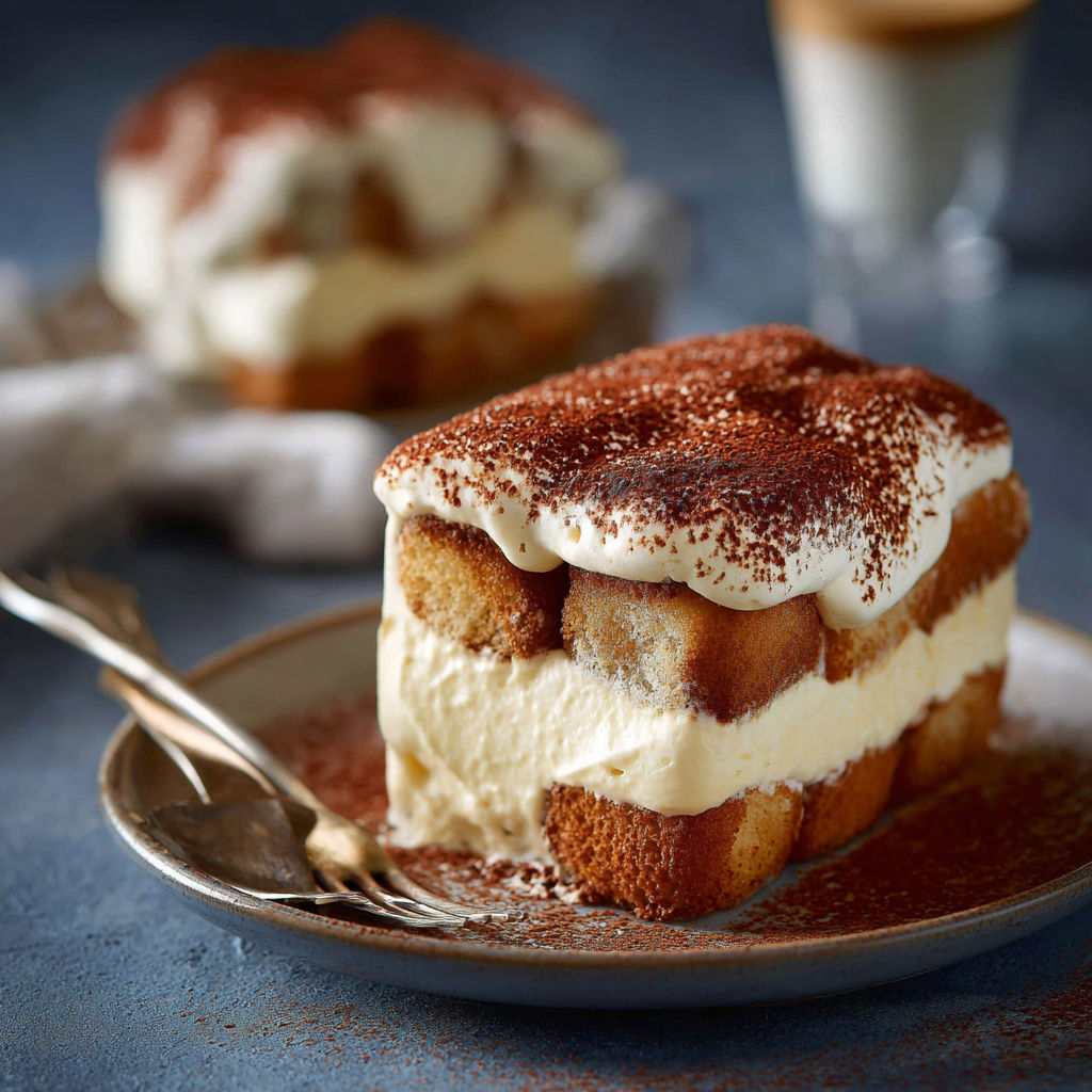 Une tarte aux crustacés, garnie de croutons de pain grillé, de crème chantilly et de chocolat, est servie sur un plateau.