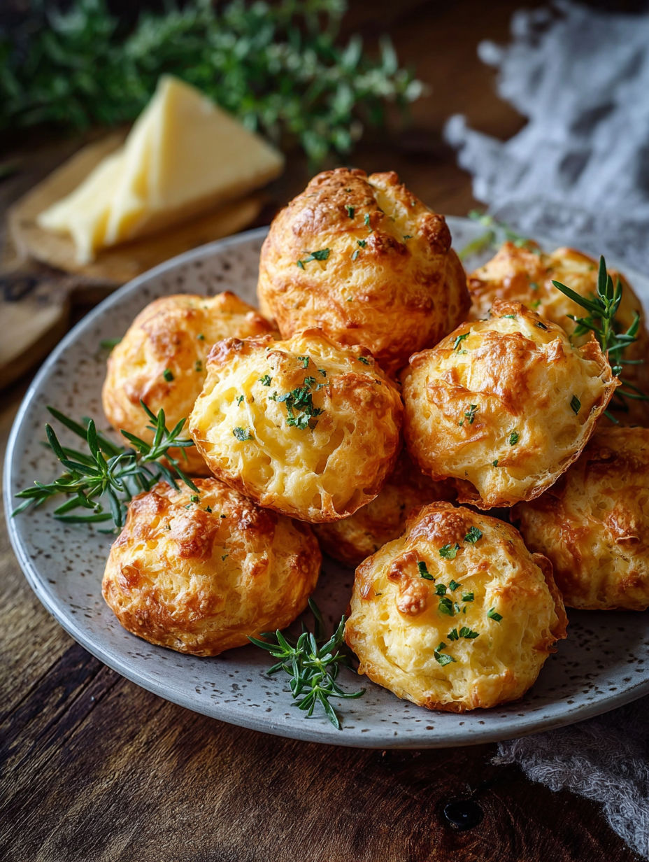 Une pile de gâteaux de pommes de terre avec des herbes fraîches sur un plateau.