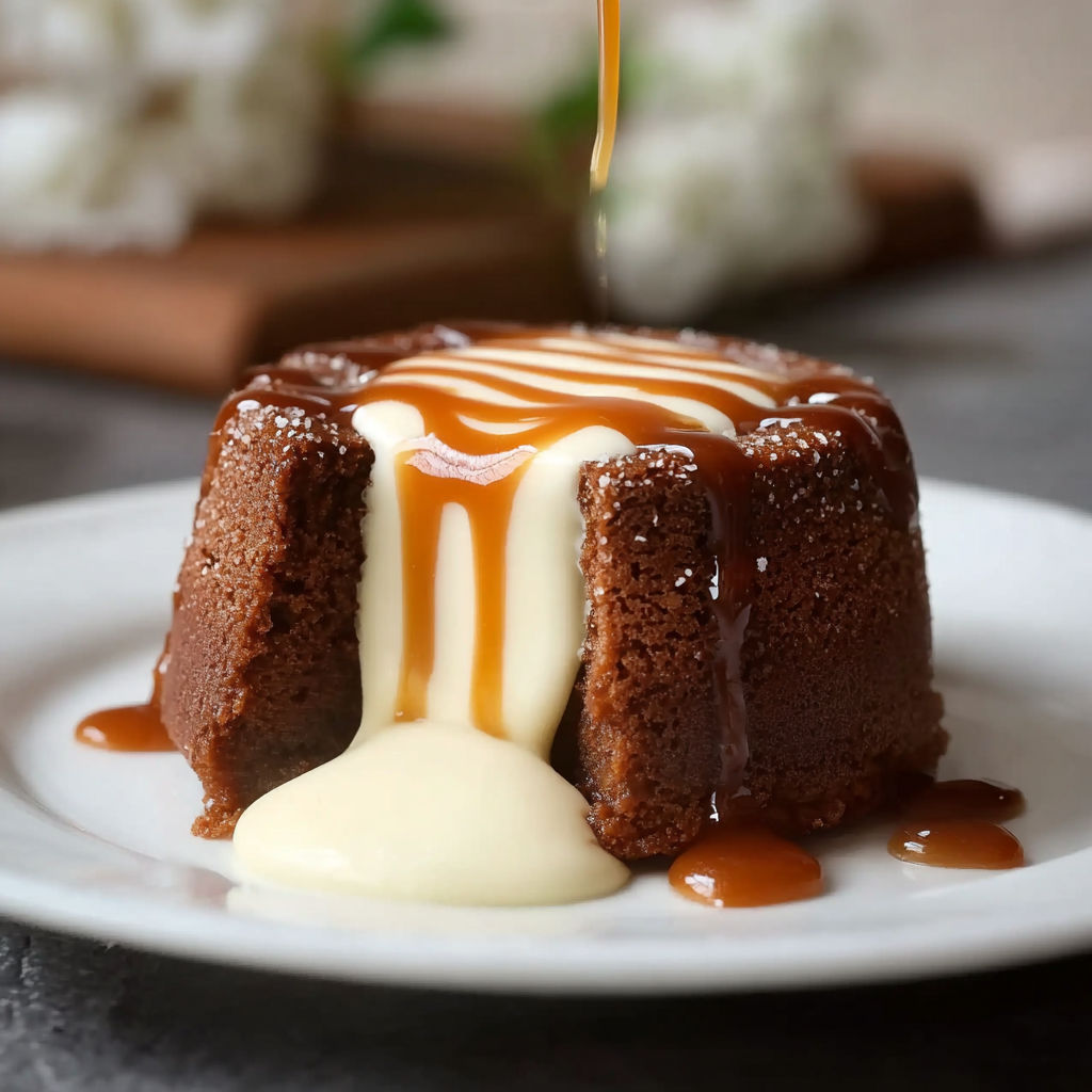 Une tarte au chocolat délicieuse, saupoudrée de caramel, sur un plateau.