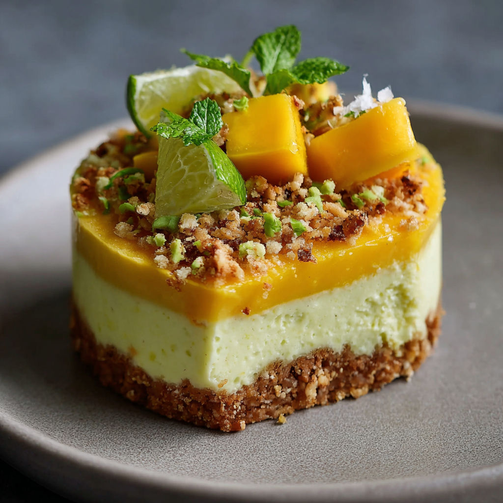 Une tarte aux fruits sur un plateau gris.