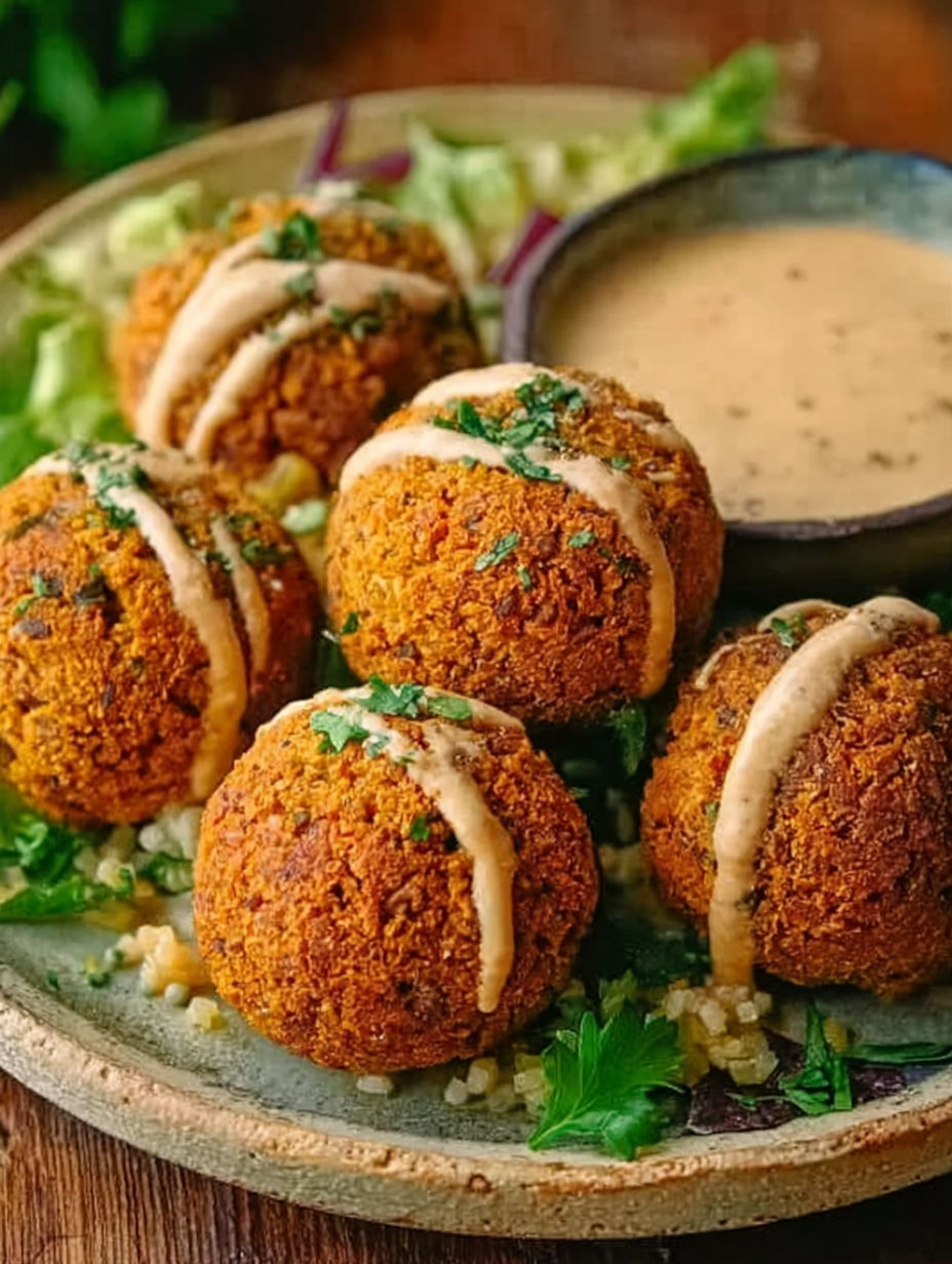 Une recette de boulettes de poulet saupoudrées de sauce au yaourt et au curry.