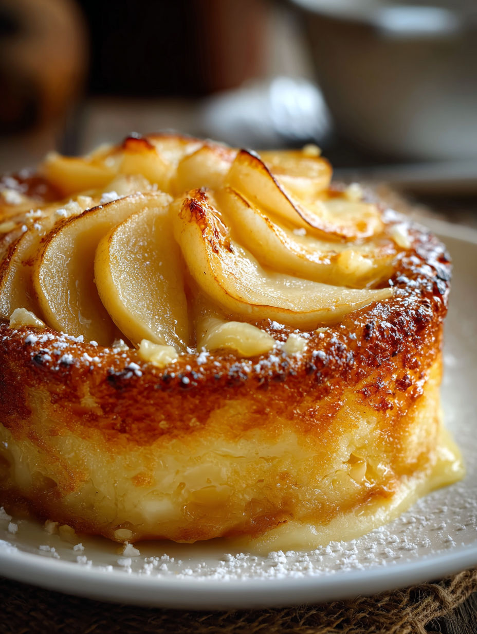 Une tarte aux pommes en train de se faire.
