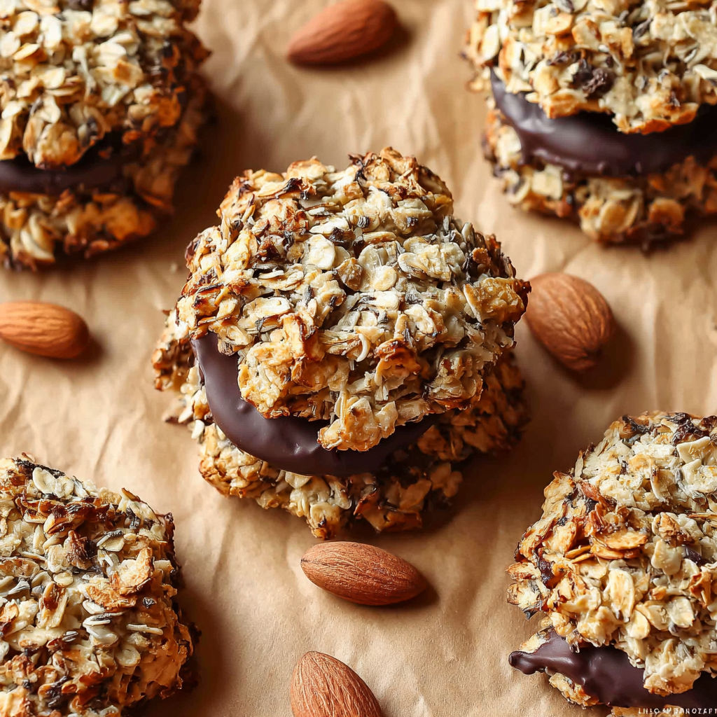 Une recette de biscuits aux noix et au chocolat.