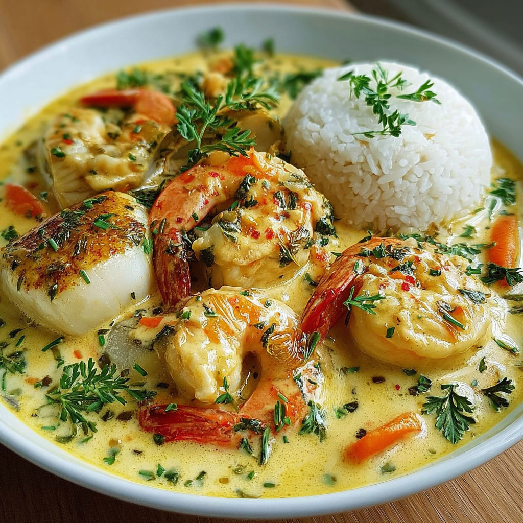 Une recette de bouillabaisse avec des légumes et des fruits de mer.