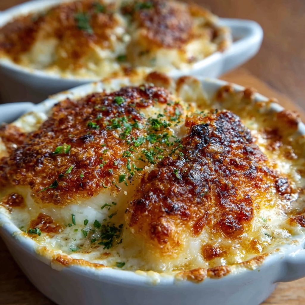 Gratins de Cabillaud Crémeux : Une Explosion de Saveurs en Simplicité.