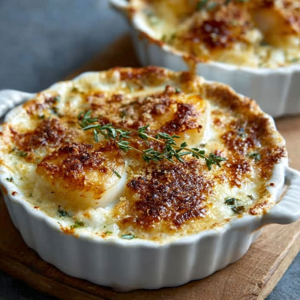 Gratins de Cabillaud Crémeux : Une Explosion de Saveurs en Simplicité.