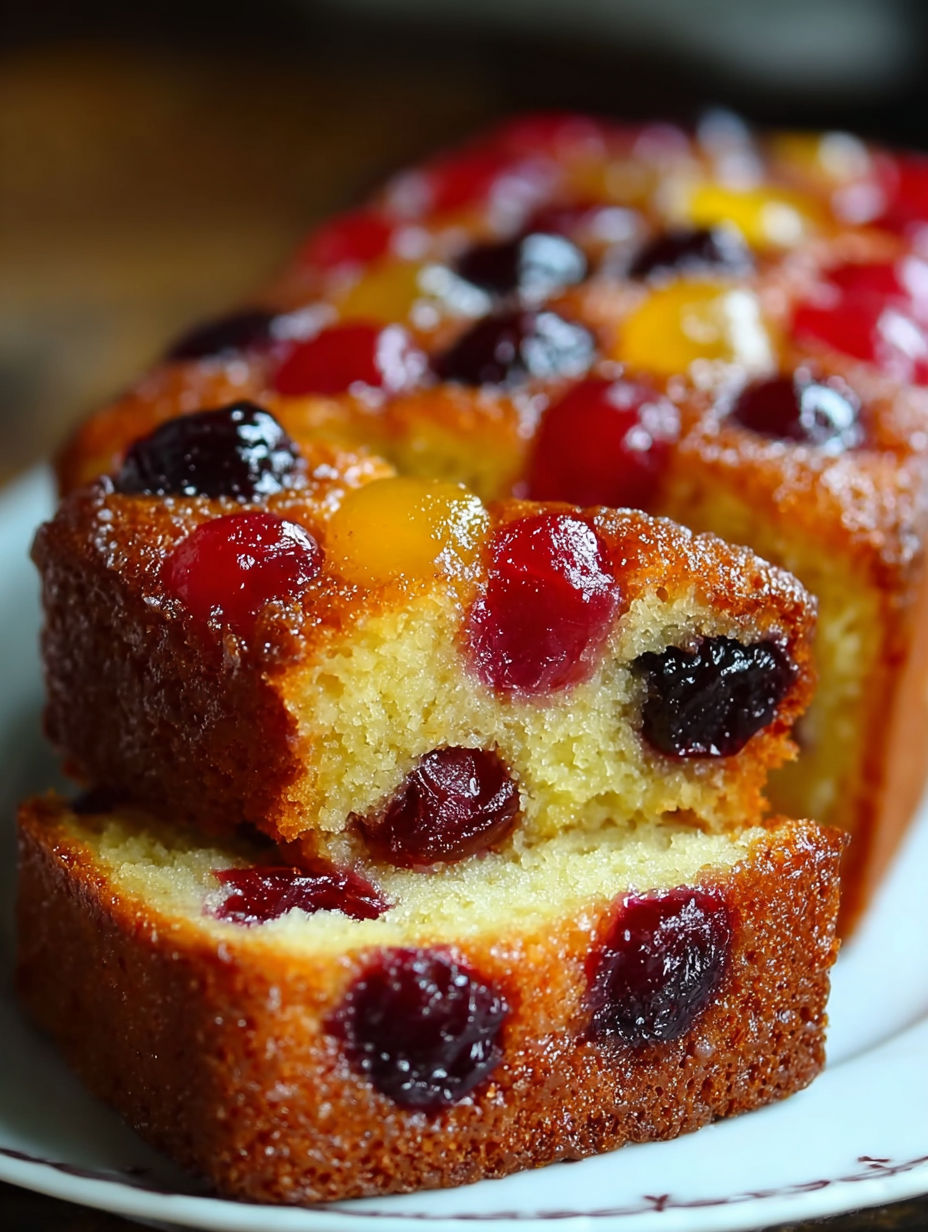 Une tarte aux fruits rouges et noires, avec des cerises et des myrtilles, est servie sur un plateau.