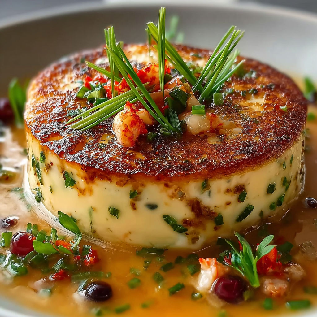 Une tarte aux épinards et aux herbes, garnie de câpres et de raisins, est servie sur un plateau.