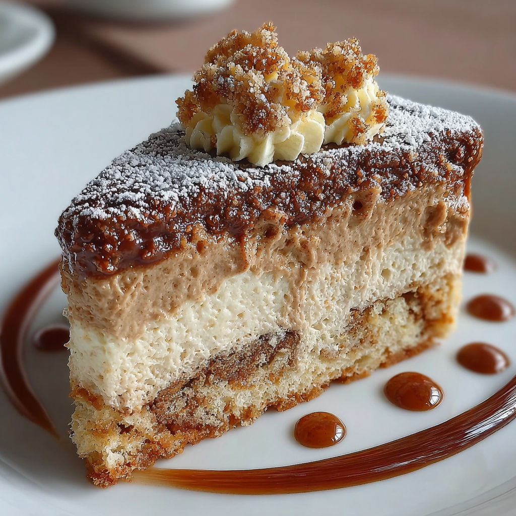Une tarte au chocolat garnie de crumbles de chocolat et de glaçons de sucre.
