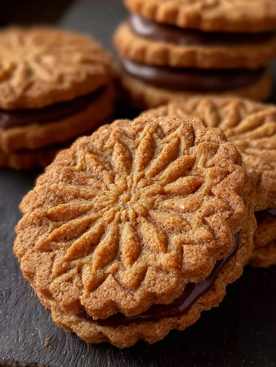 Une galette aux flocons d'avoine avec du chocolat fondu dessus.