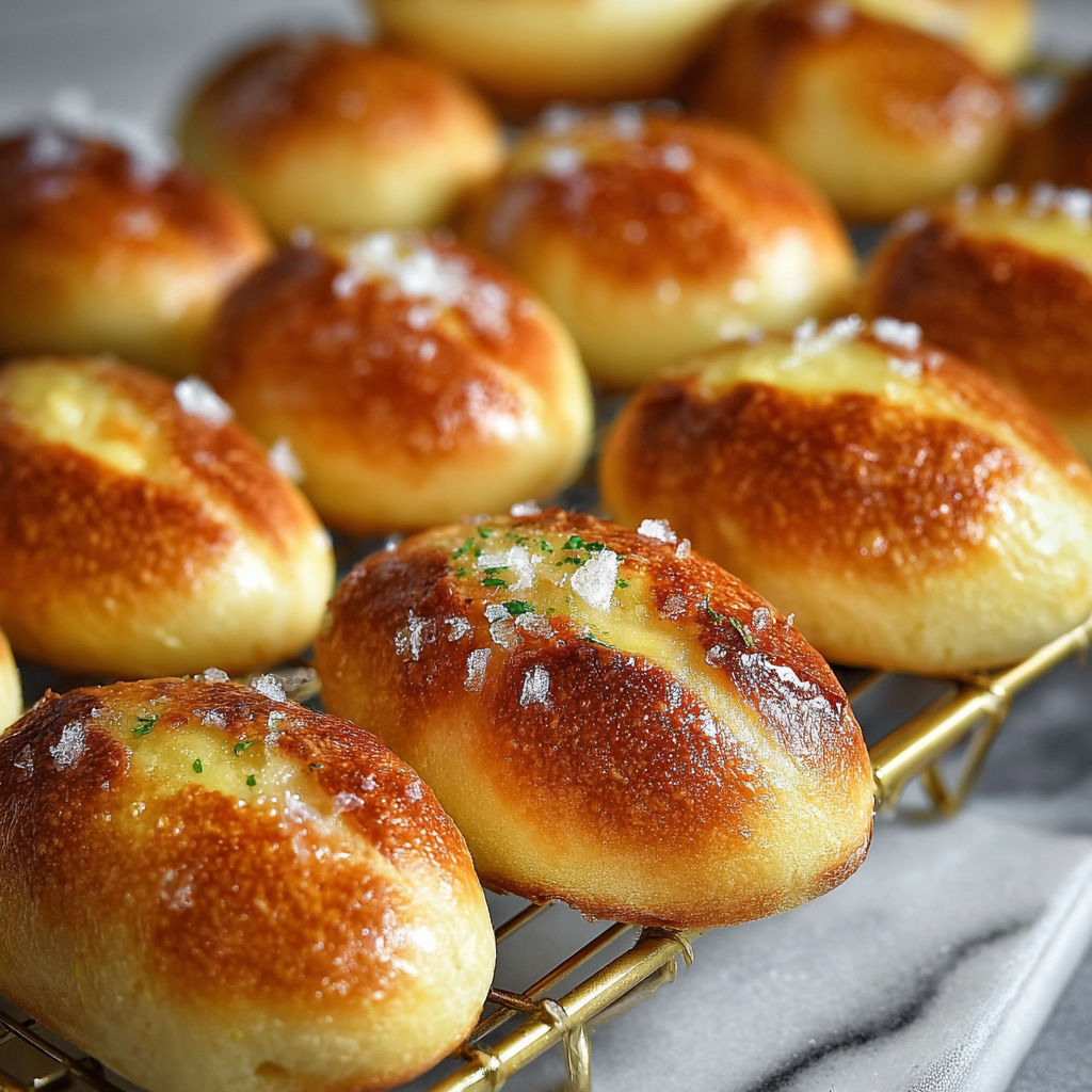 Une pile de pains de mie avec des herbes et des grains de sel.