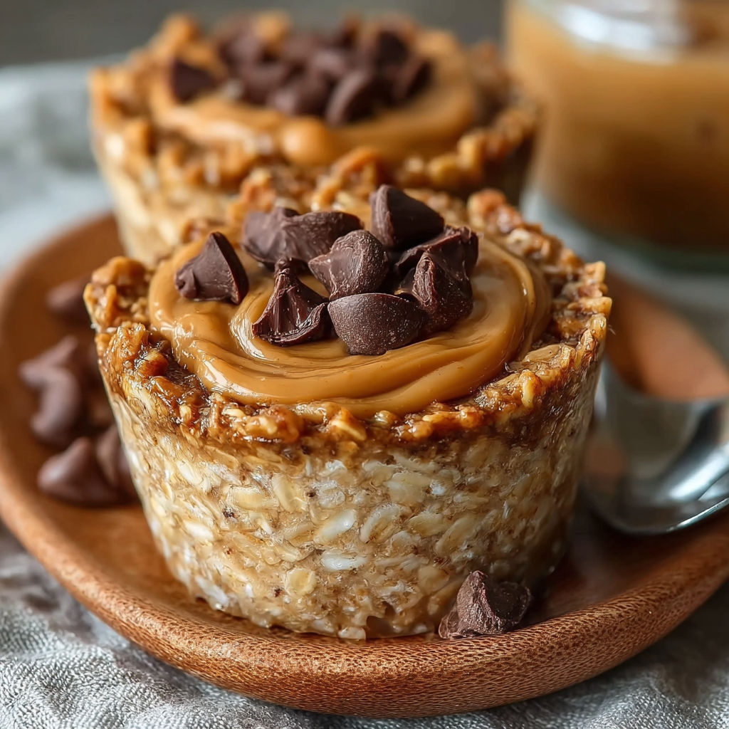 Une tasse de crêpes de riz avec des noix de cacao et du caramel.