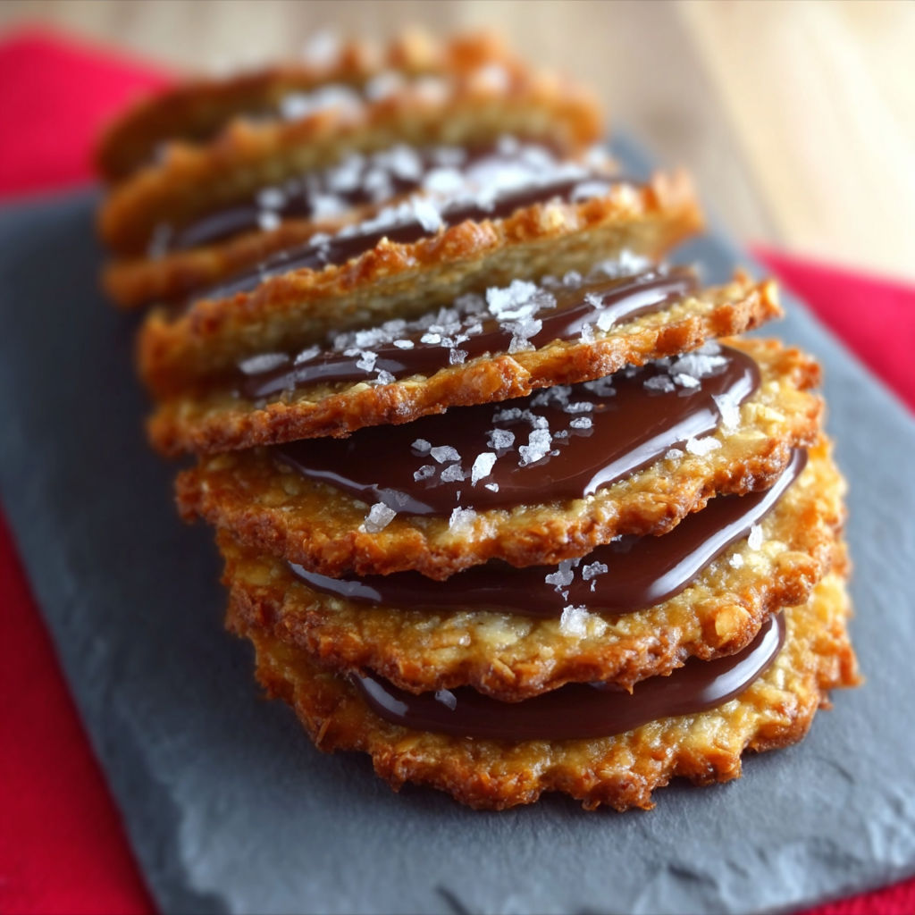 Galettes suédoises à l'avoine et au chocolat, une recette savoureuse et délicieuse.
