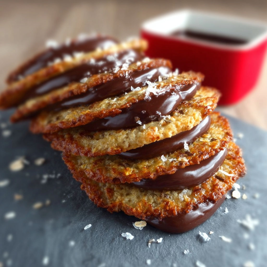 Galettes suédoises à l'avoine et au chocolat, une recette savoureuse et délicieuse.