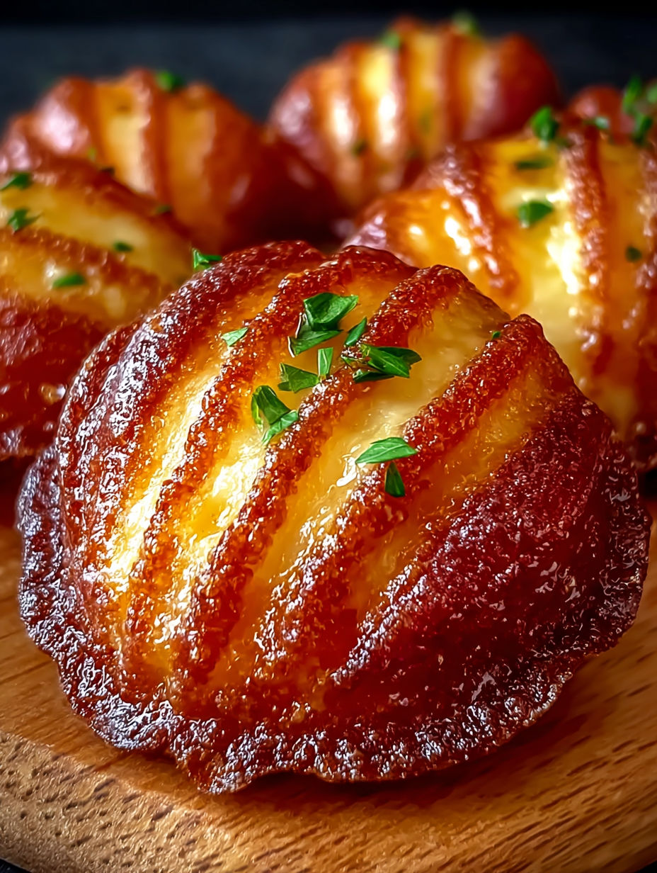 Madeleines Fondantes au Reblochon et Bacon, une recette savoureuse et délicieuse.