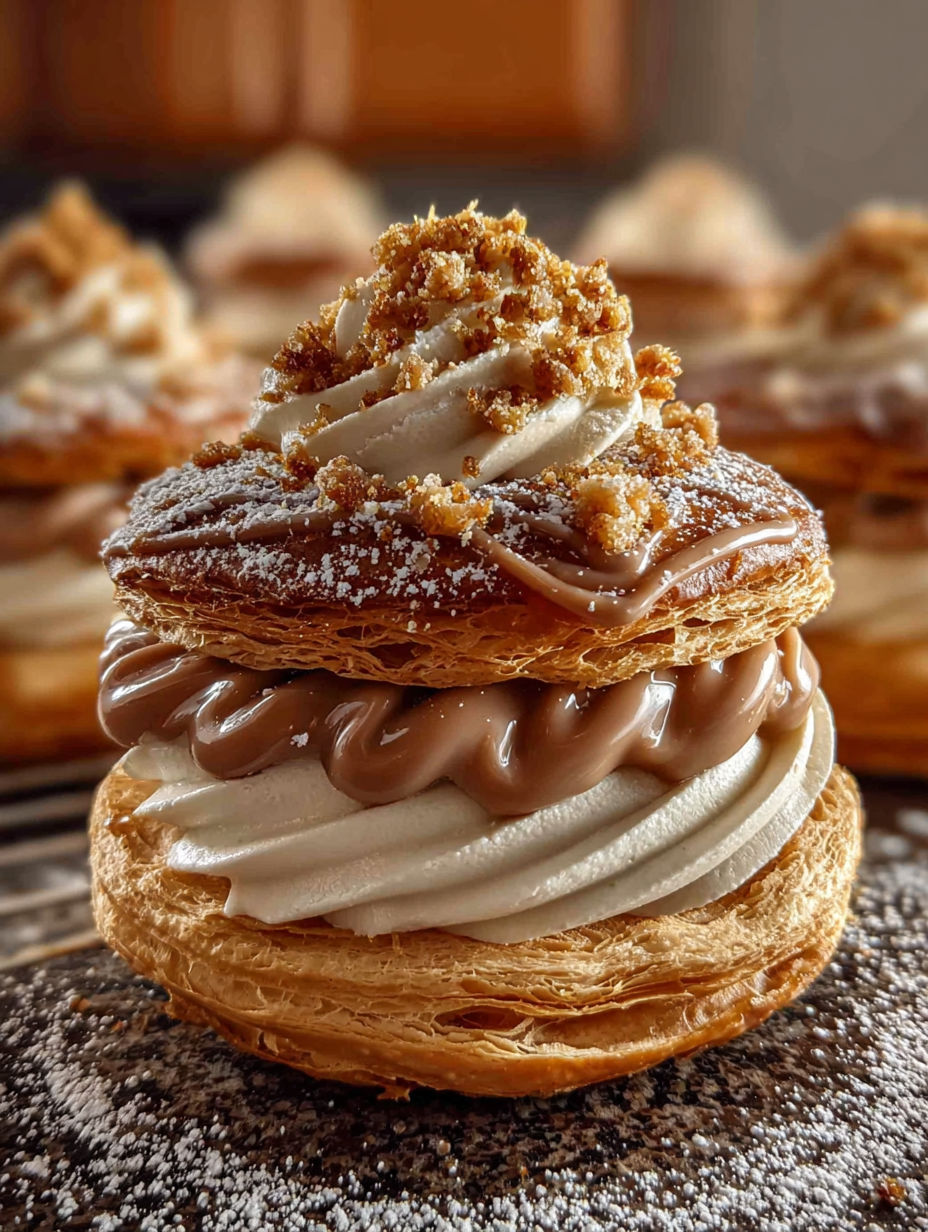 Un dessert en forme de boule, garnie de sucre et de chocolat, est présenté sur une plaque de verre.