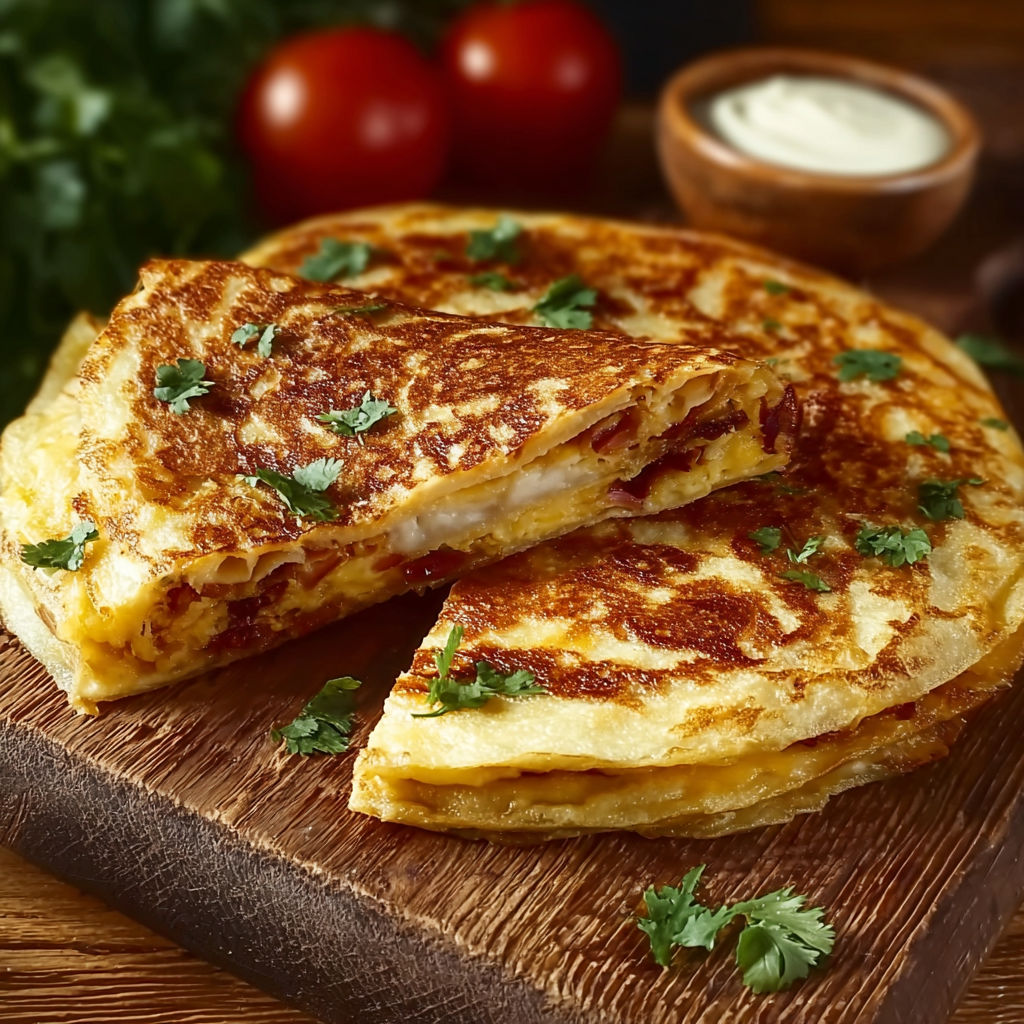 Une recette de tortilla farcie croustillante et savoureuse.