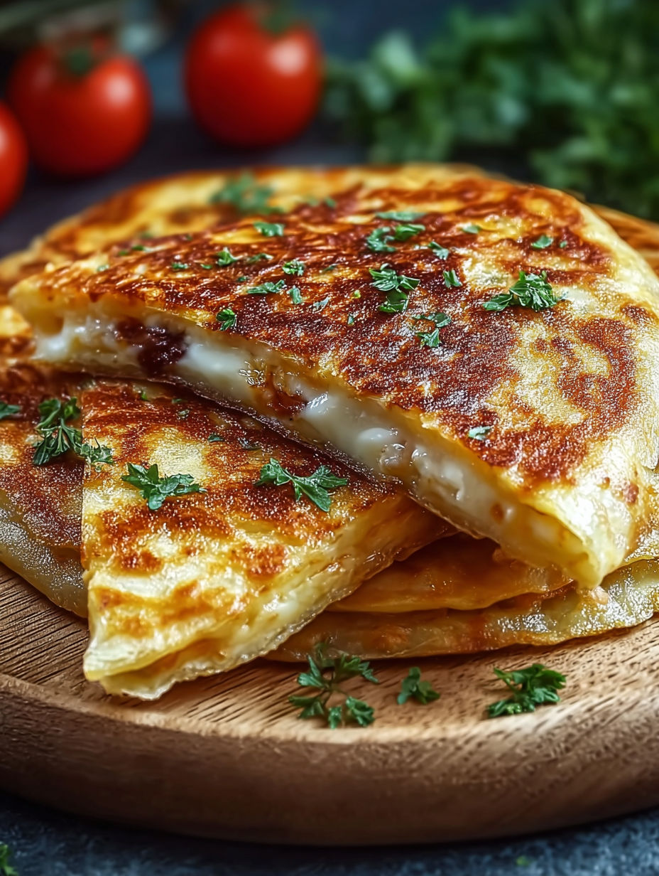 Une recette de tortilla farcie croustillante et savoureuse.