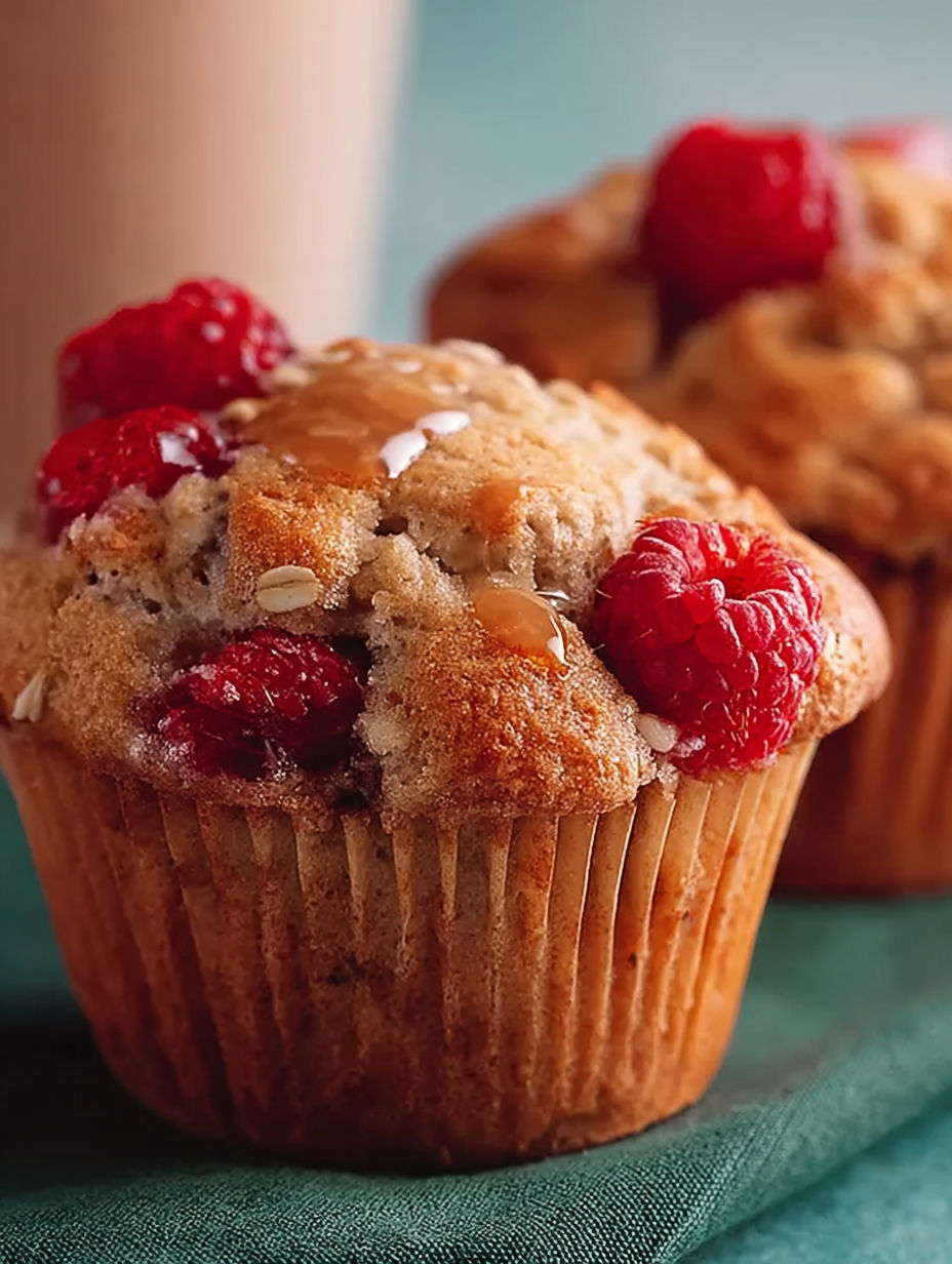 Un muffin aux fruits rouges et au sirop d'érable.