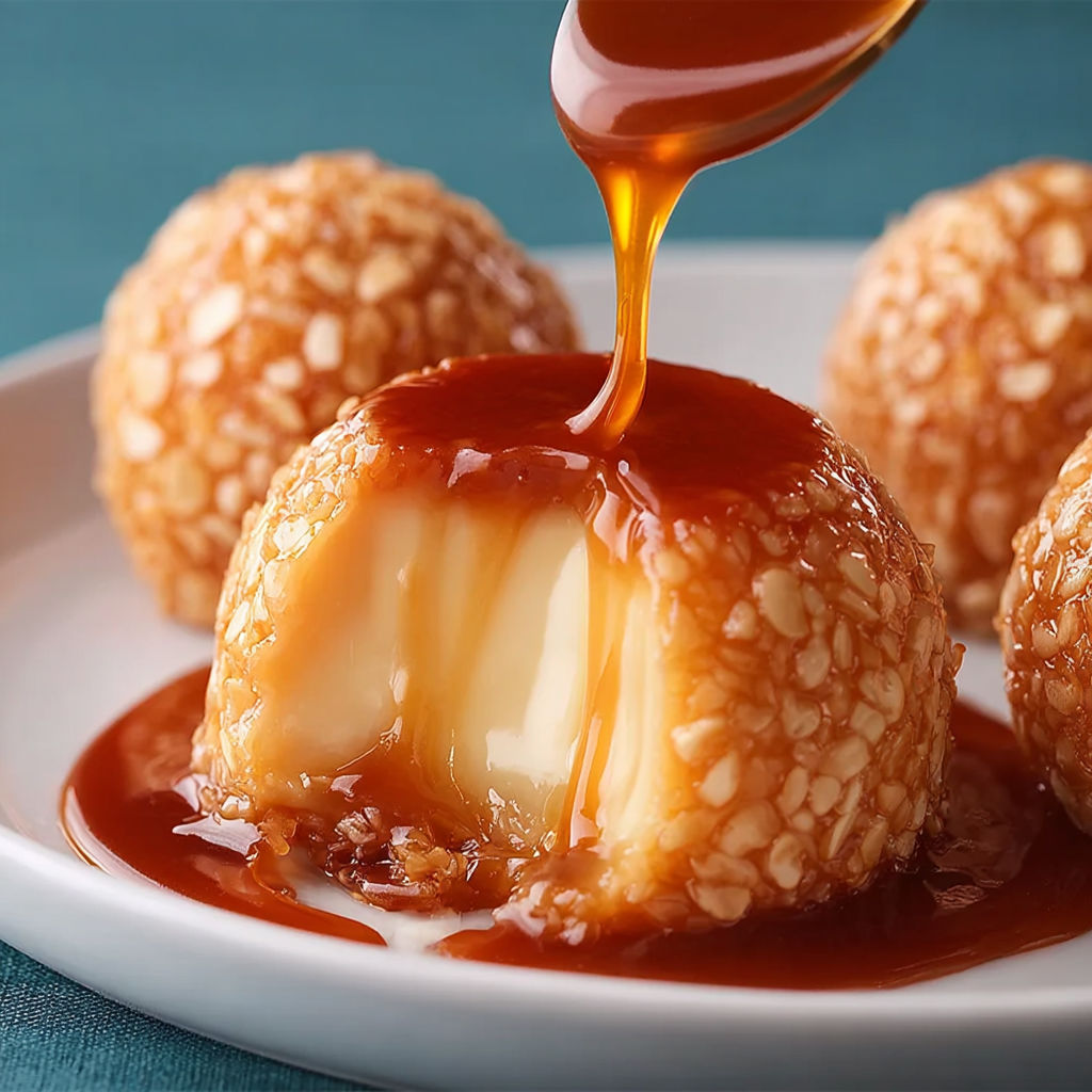 Poupounes au caramel, une recette de desserts sucrée et délicieuse.