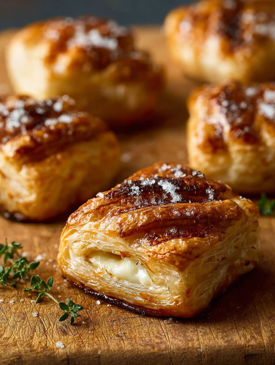 Deserts de choux farcis avec du sucre glace et des herbes.