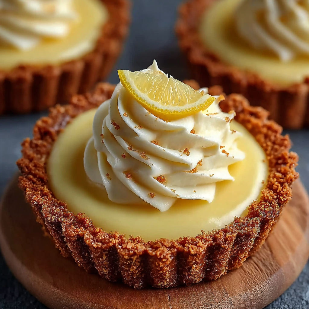 Une tarte aux citrons avec une garniture de crème chantilly et une cuillère de citron.