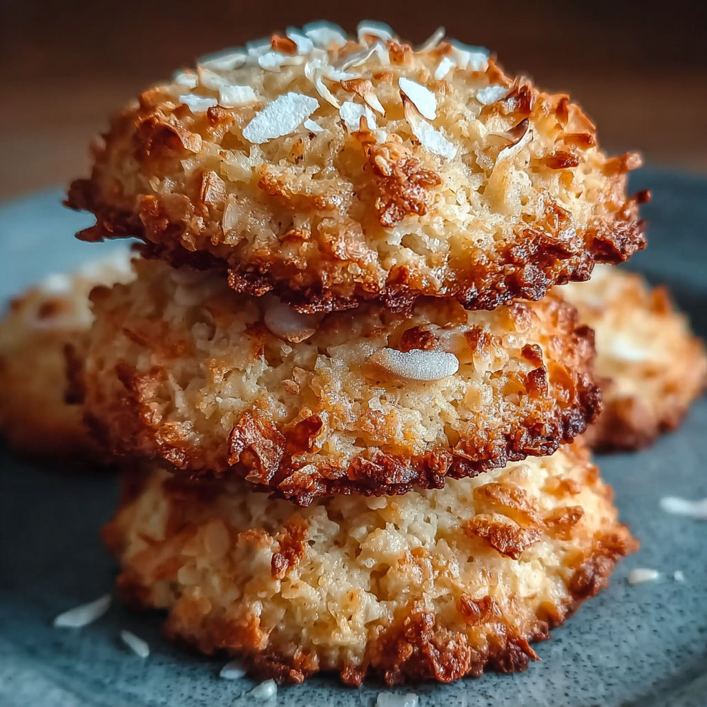 Une pile de biscuits de riz avec des grains de riz sur le dessus.