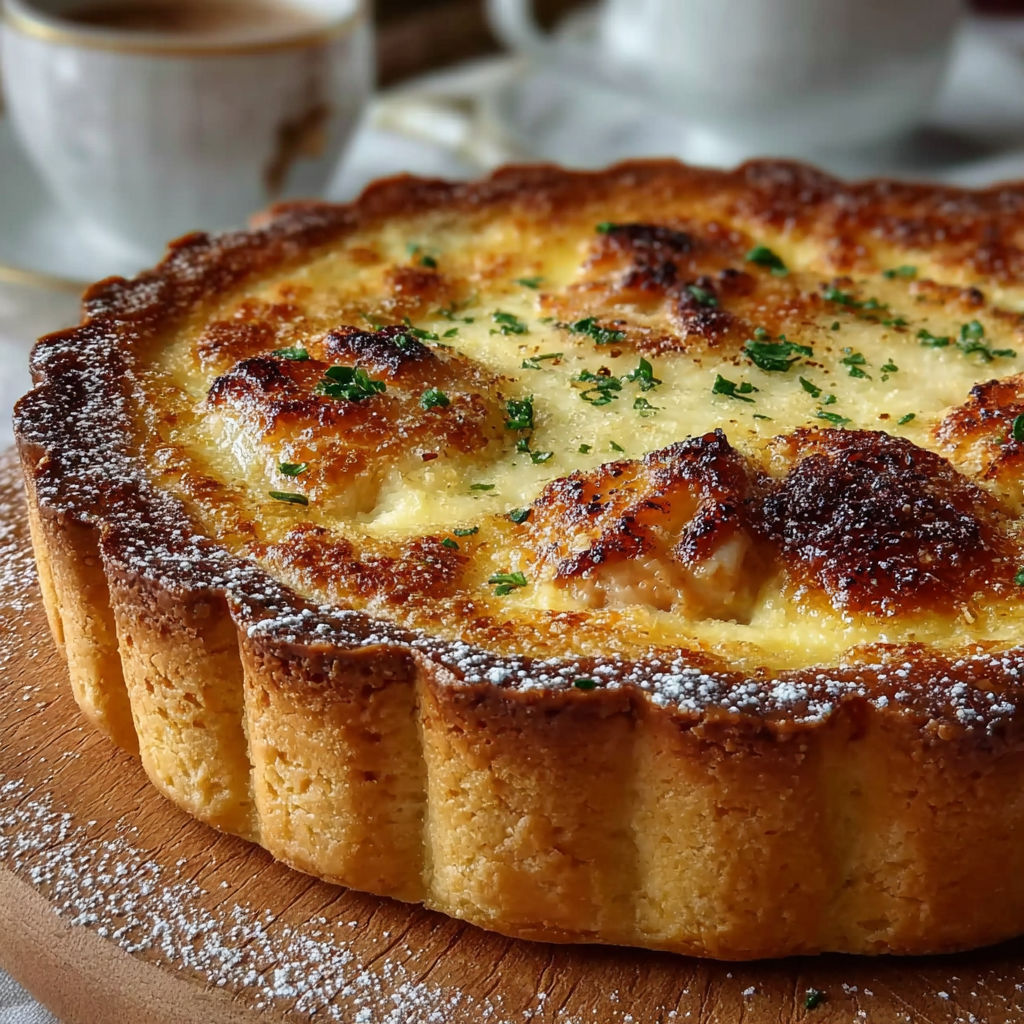Une tarte savoureuse au poulet et dinde, recette facile et délicieuse.