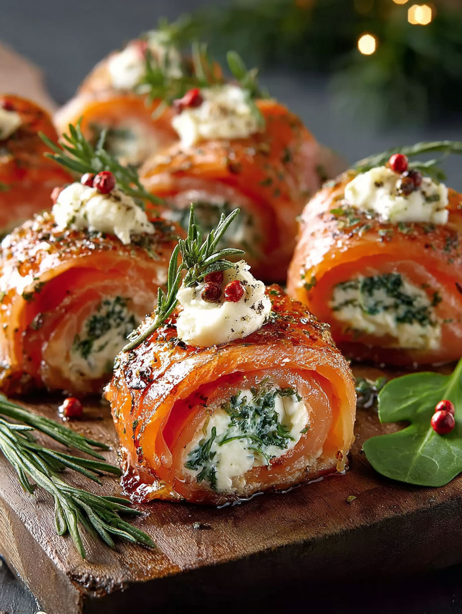 Deserts de saumon avec des herbes et des pommes de terre.
