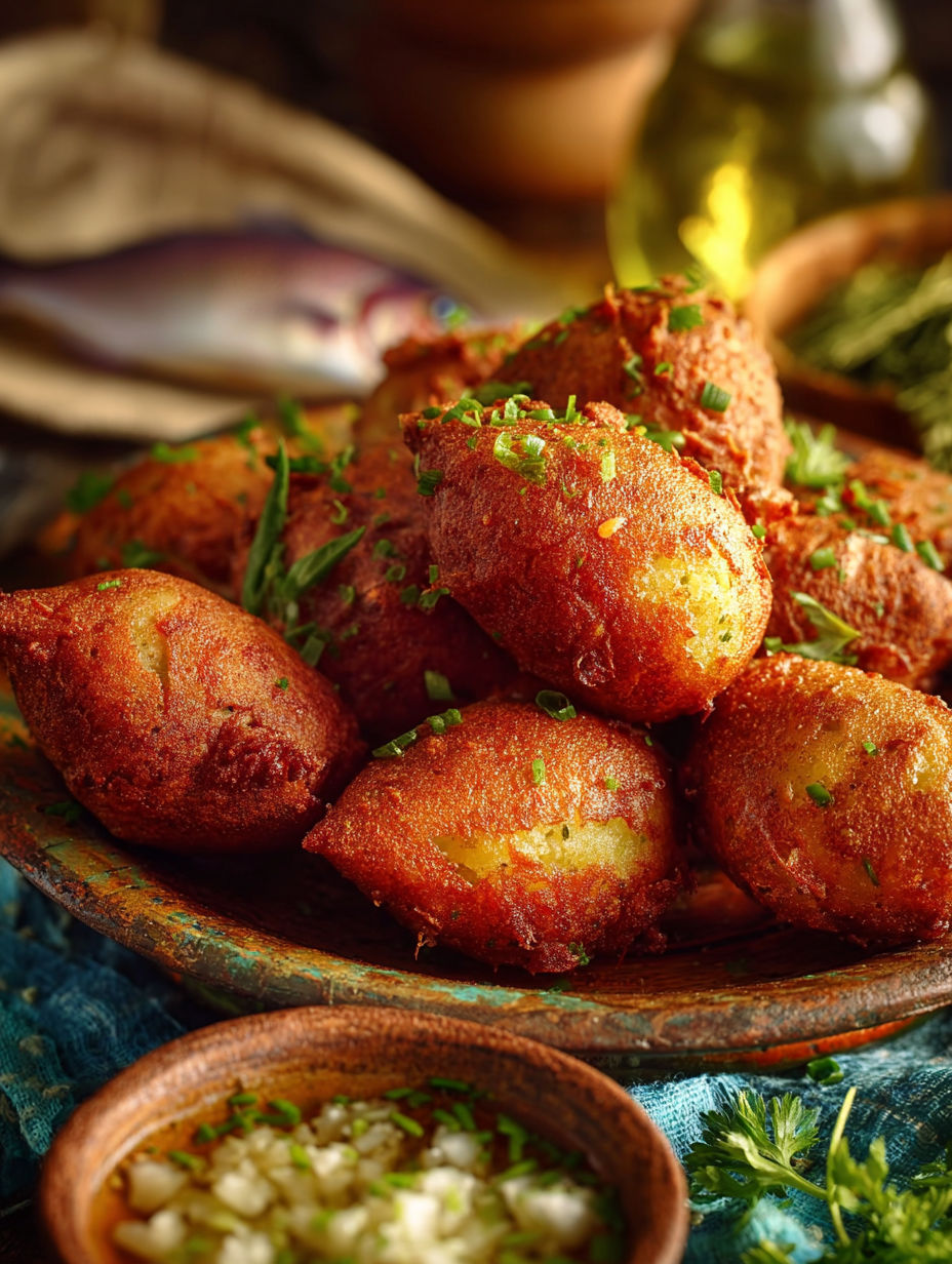 Une pâte de pommes de terre est servie dans un bol en terre.