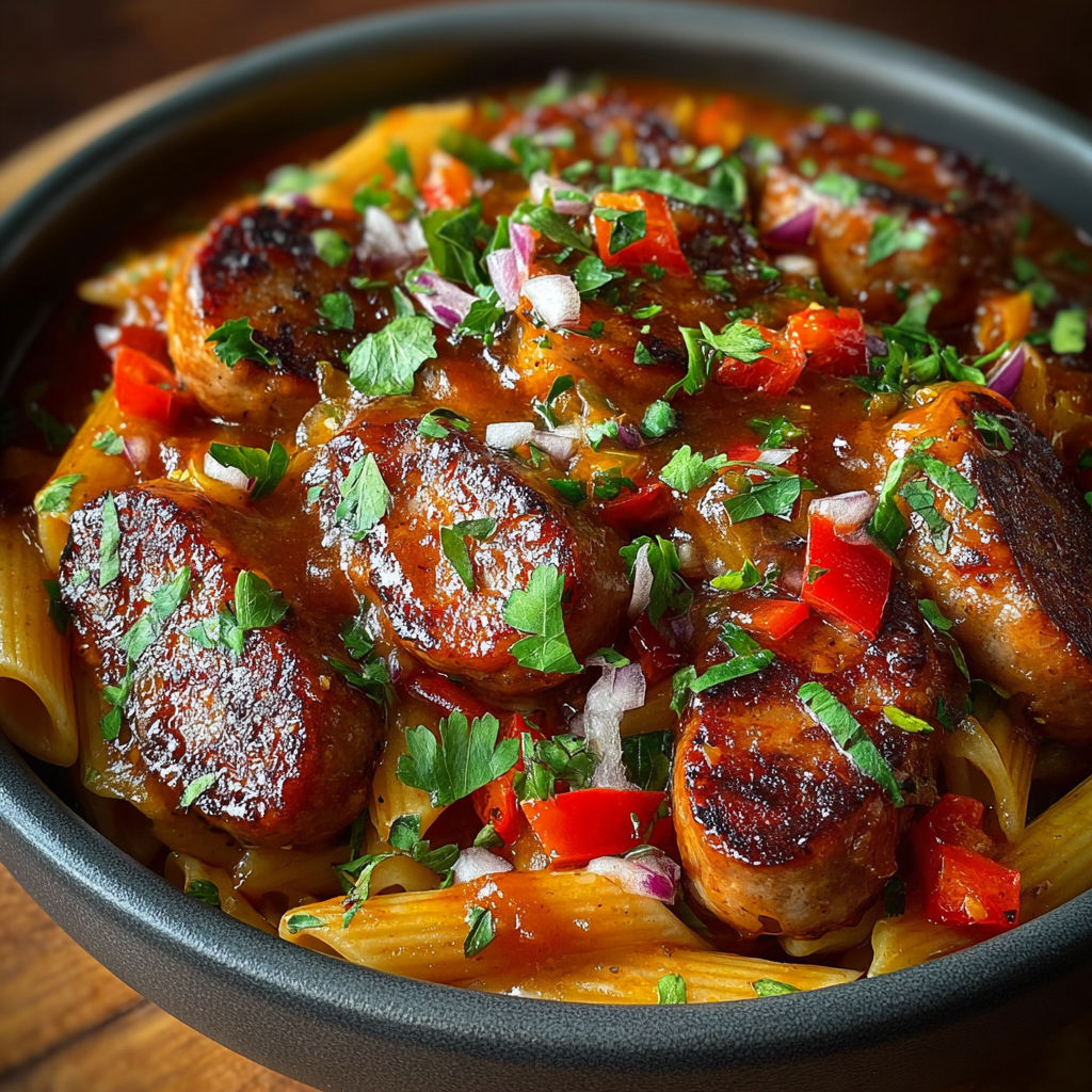 Une recette de sauce tomatee avec des chorizos et des pommes de terre.