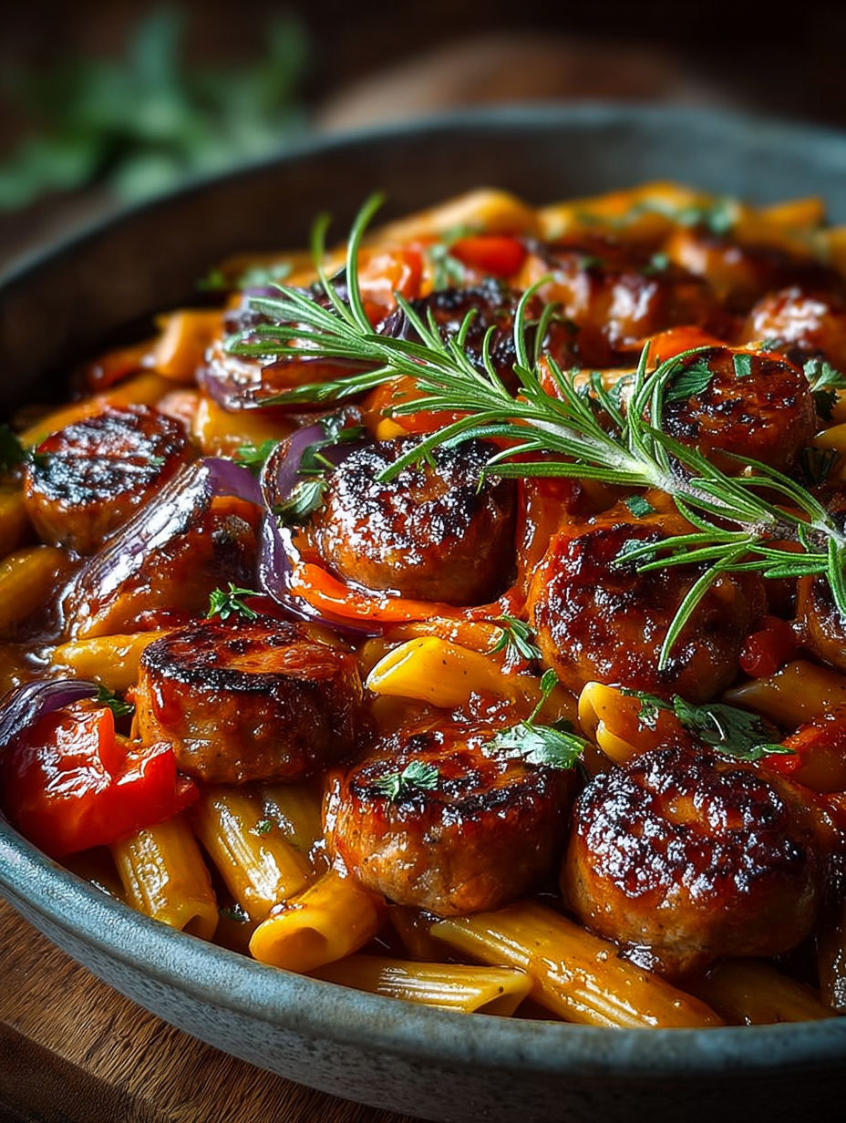 Une recette de spaghetti à la sauce tomate avec des boulettes de viande et des herbes fraîches.