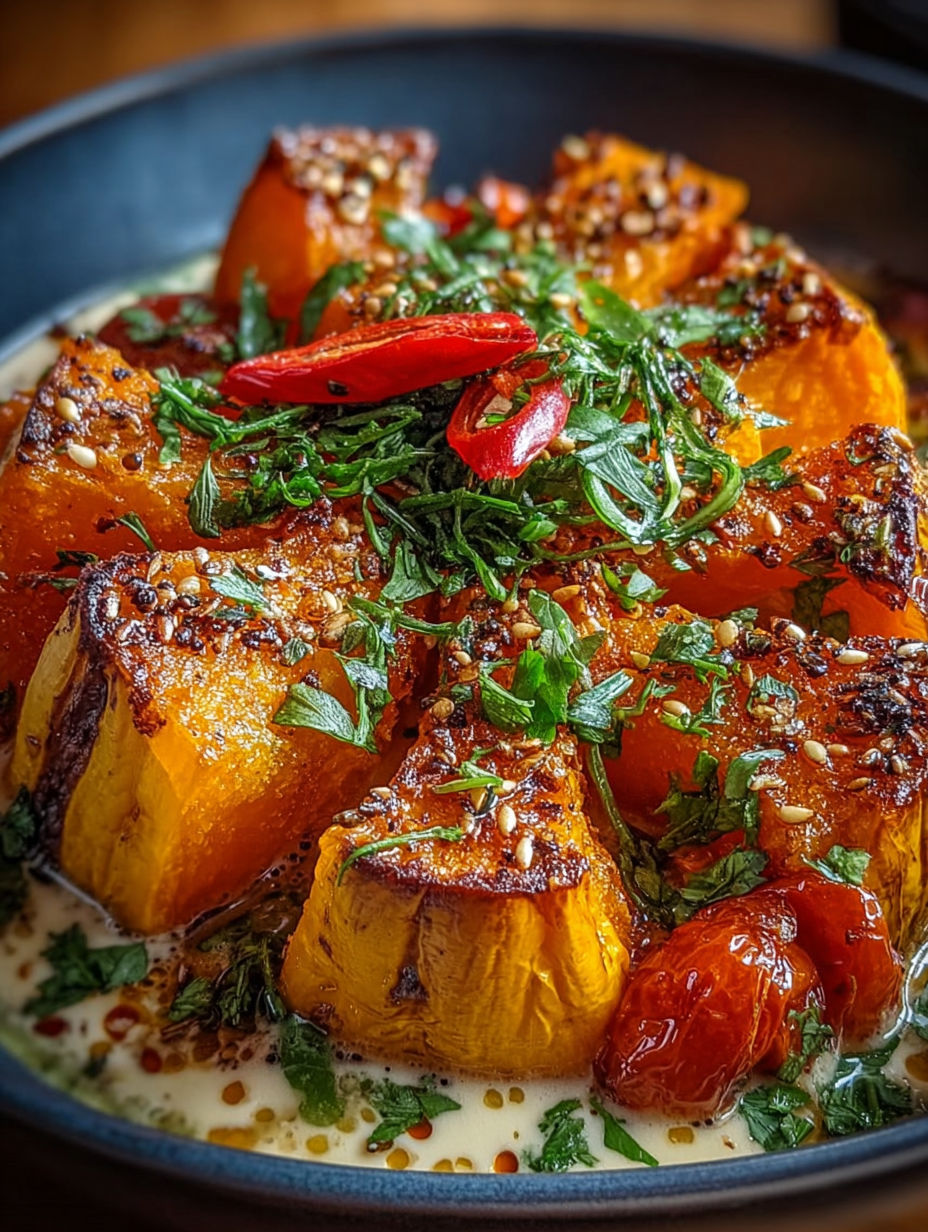 Une salade de carottes et de tomates, avec des herbes et des épices, est servie dans un bol.