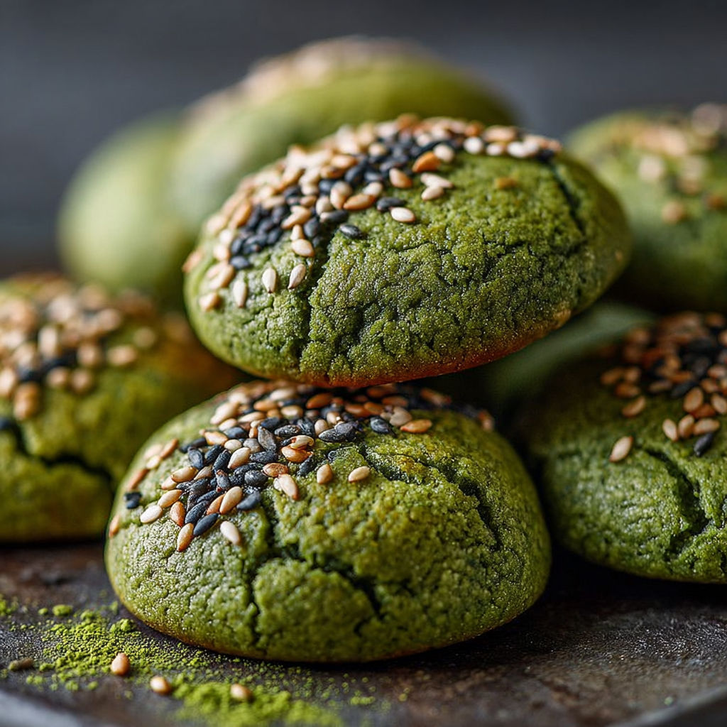 Une recette de muffins verts avec des graines de courgette.