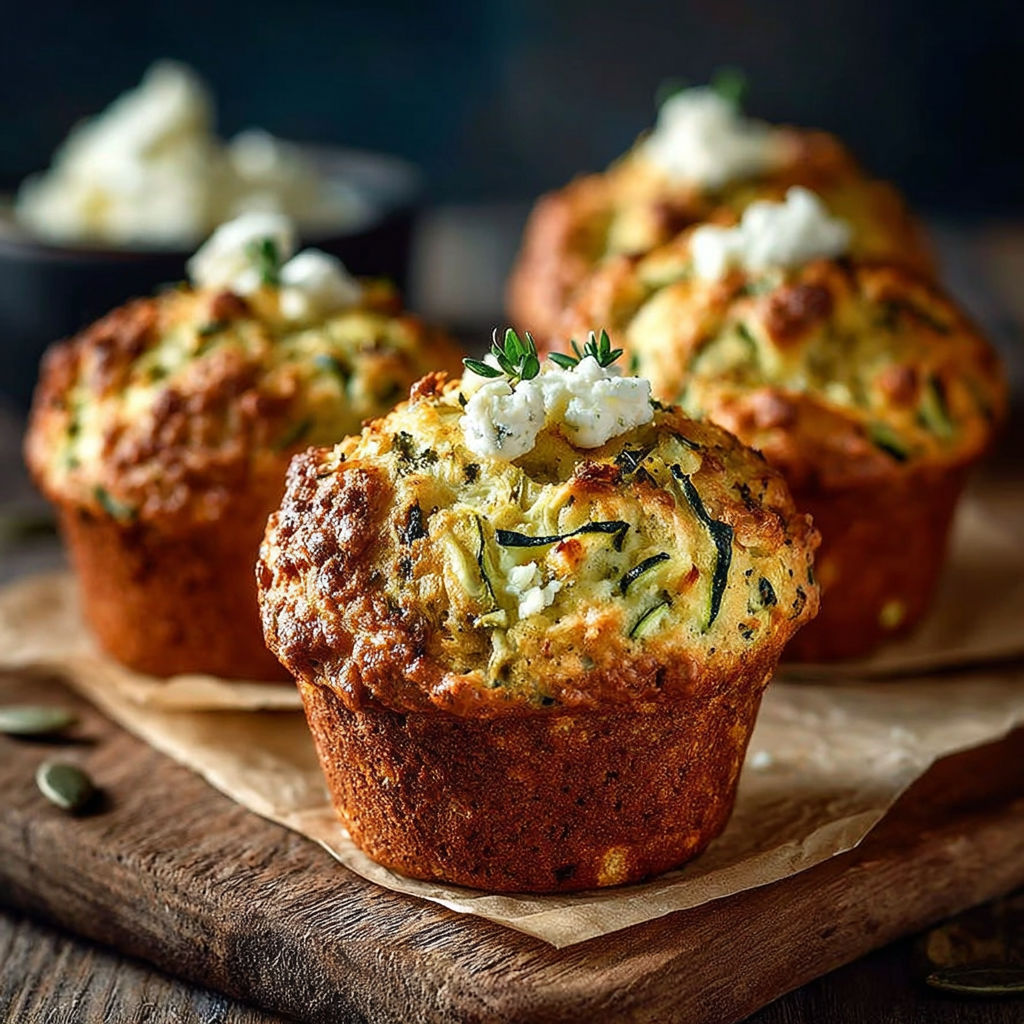 Une douzaine de mini muffins de zucchini et fromage blanc, prêts à être cuits.