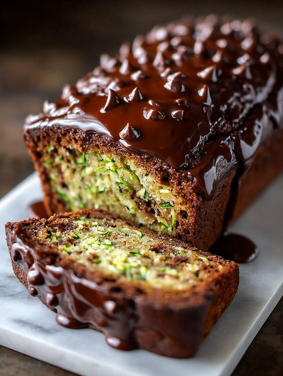 Une délicieuse gourmandise chocolatée aux légumes, présentée sur un plateau.